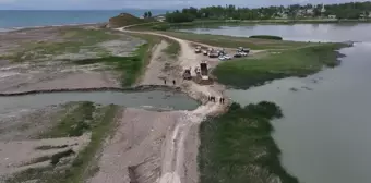 Van Edremit'teki su bendi tahribatı giderildi