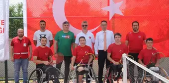 Beypazarı'nda Gençlik Haftası kapsamında tekerlekli sandalye tenis turnuvası düzenlendi