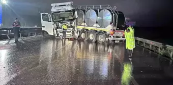 Afyonkarahisar'da Tanker Kazası: 2 Kişi Yaralandı