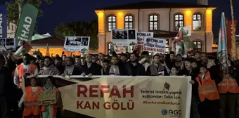 İsrail'in Gazze'ye yönelik saldırıları Sakarya ve Düzce'de protesto edildi