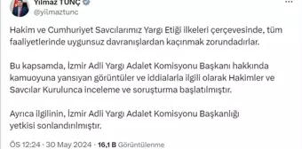 Adalet Bakanı, İzmir Adli Yargı Adalet Komisyonu Başkanı hakkında soruşturma başlattı