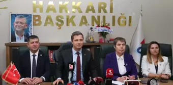 CHP Hakkari'de kayyumlara karşı