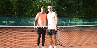 Seedorf ve Taşdemir Antalya'da Tenis Maçı Yaptı