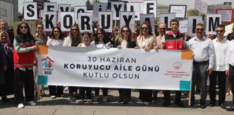 Kırıkkale'de Koruyucu Aile Günü kapsamında farkındalık yürüyüşü düzenlendi