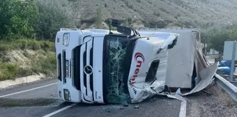 Sivas'ın Gürün ilçesinde trafik kazası: Sürücü ağır yaralandı