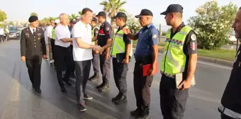 Alanya Kaymakamı Fatih Ürkmezer Trafik Denetimine Katıldı