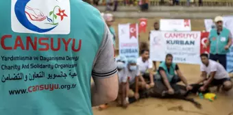 Cansuyu Yardımlaşma Derneği, Cox's Bazar'daki Arakan Mülteci Kampında 250 Büyükbaş Kurban Kesti