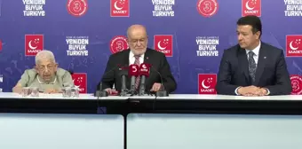 Saadet Partisi Genel Başkanı Temel Karamollaoğlu'nun Kongre Açıklaması