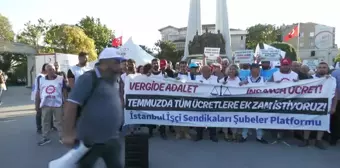 İstanbul İşçi Sendikaları Şubeler Platformu, Asgari Ücrete Zam Talebiyle Açıklama Yaptı