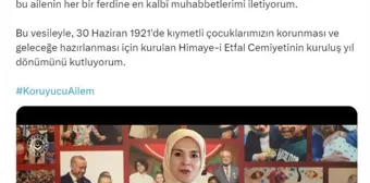 AİLE ve Sosyal Hizmetler Bakanı Mahinur Özdemir Göktaş'tan Koruyucu Aile Günü mesajı