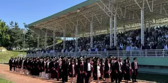 Erzurum Atatürk Üniversitesi Mezuniyet Töreninde Filistin'e Destek