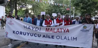 Malatya'da Koruyucu Aile Günü Yürüyüşü Düzenlendi