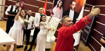 Arkadaşlar Aynı Günde Evlendi ve Birbirlerinin Nikah Şahidi Oldu