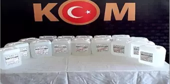 Amasya'da kargo kutusunda 80 litre kaçak etil alkol ele geçirildi