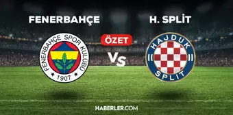 Fenerbahçe Hajduk Split maç özeti ve golleri izle! (VİDEO) FB Hajduk Split maçı özeti! Golleri kim attı, maç kaç kaç bitti?