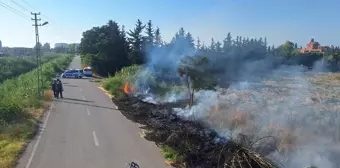 Hatay'ın Arsuz ilçesinde çıkan yangın söndürüldü