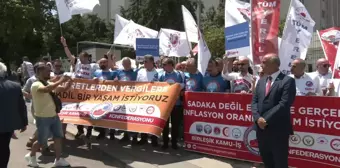 Kamu Çalışanları ve Emekliler Maaş Zammını Protesto Etti