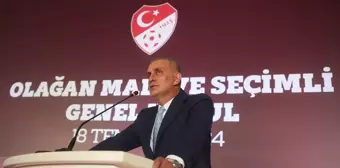 TFF'nin yeni başkanı İbrahim Hacıosmanoğlu, teşekkür konuşması yaptı Açıklaması