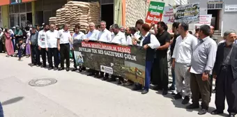 Şırnak'ta İsrail'in Gazze'ye yönelik saldırıları protesto edildi