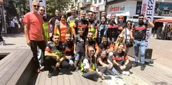 SkyRiders Motosiklet Kulübü, Melih Can Polat için ücretsiz su dağıtımı yaptı