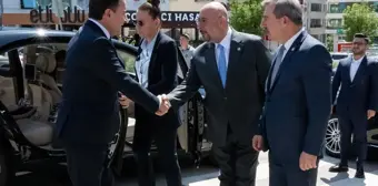 DEVA Partisi Genel Başkanı Ali Babacan, İYİ Parti Genel Başkanı Müsavat Dervişoğlu'nu ziyaret etti