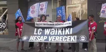 Disk-Sosyal İş, İşçi Muhammed Yavuz'un Mobbing Nedeniyle İntiharını Protesto Etti: 'Cinayetin Birinci Sorumluları Lc Waikiki Patronları'