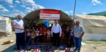 Amasya'da mevsimlik tarım işçilerinin çocuklarına Kur'an-ı Kerim öğretiliyor