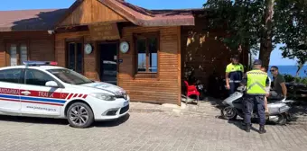 Kuşadası'nda motosiklet sürücülerine trafik güvenliği bilgilendirmesi yapıldı