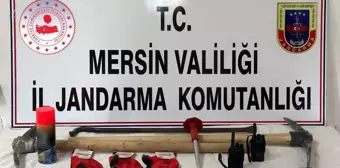 Mersin'de Kaçak Kazı Yapan 3 Şüpheli Gözaltına Alındı