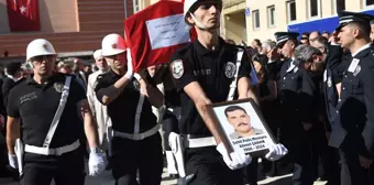 KASTAMONU'da şehit polis memuru için tören; yaralı arkadaşı da katıldı (VİDEO EKLENDİ)