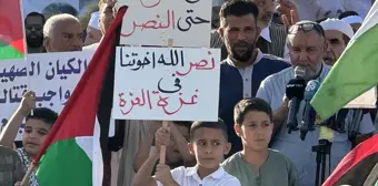 Libya'nın başkenti Trablus'taki Şehitler Meydanı'nda Heniyye suikastı protesto edildi