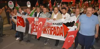 Afyonkarahisar'da İsrail'in Gazze saldırıları protesto edildi