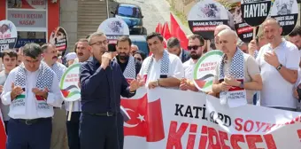 Artvin'de Hamas liderine suikast protesto edildi