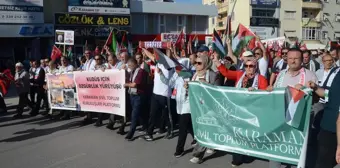 Karaman'da Hamas liderine suikast ve İsrail saldırıları protesto edildi