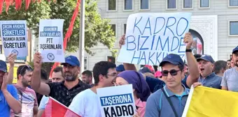 Bursa'da PTT Çalışanları İş Koşullarını Protesto Etti