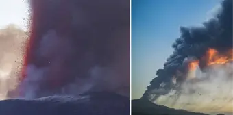 Etna Yanardağı lav püskürtmeye başladı! Bölge için 'Kırmızı' kodlu uyarı mesajı