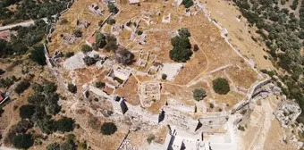 Muğla'da Beçin Antik Kenti'nde Menteşeoğulları Beyliği dönemine ait sarnıç bulundu