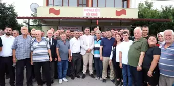 Düzce Valisi Selçuk Aslan, doğal gaz eylemi yapan köylere ziyarette bulundu