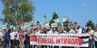 Gazze'ye yönelik saldırılar ve İran'da suikasta uğrayan Hamas lideri protesto edildi