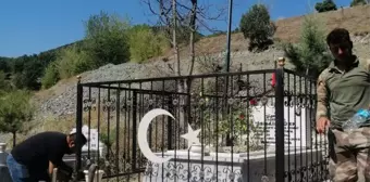 Tokat'ın Almus ilçesinde şehit mezarlarının temizlik ve bakımı yapıldı