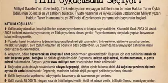 Haldun Taner Öykü Ödülü Başvuruları Başladı