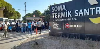 Soma'da Termik Santral İşçileri Oturma Eylemi Yaptı