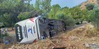 Muğla'da Varan Turizm'e ait otobüs kaza yaptı: 3 kişi yaralandı