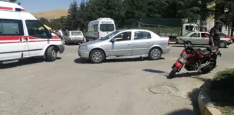 Isparta'da otomobil ile motosiklet çarpıştı: 1 yaralı