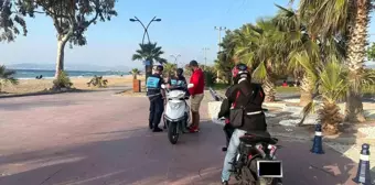 Kuşadası'nda Bisiklet Yolunda Motorlu Araçlara Cezai İşlem