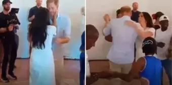 Meghan Markle ve Prens Harry, Kolombiya'da salsa dansı yaptıkları sırada tutkulu bir şekilde öpüştü