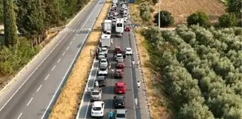 Muğla Yatağan'da çıkan yangın nedeniyle Aydın-Muğla yolunda trafiğe kapatma kararı alındı