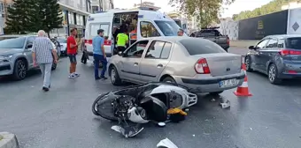 Antalya'da motosiklet ile otomobil çarpıştı: 2 yaralı