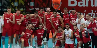 A Milli Erkek Voleybol Takımı Macaristan'ı 3-0 Yendi