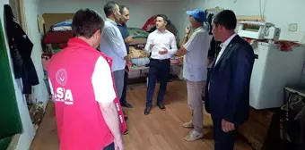 Sivas'ın Ulaş Kaymakamı Eskikarahisar köyünde incelemelerde bulundu